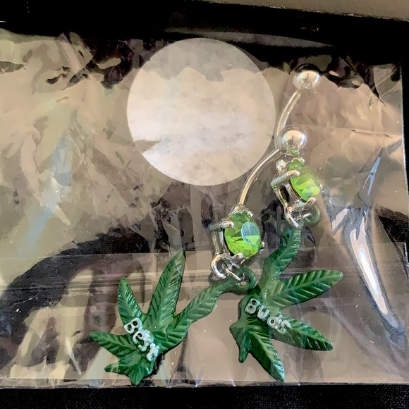 BFF Leaf Belly Piercings Set - Picture 2 of 2